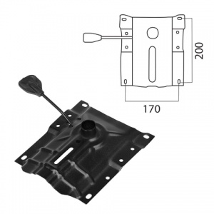 Механизм Up&Down для кресла, межцентровое расстояние 170х200мм