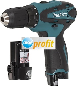 Дрель-шуруповерт аккумуляторная Makita DF330DWE, с двумя аккумуляторами (DF330DWE)