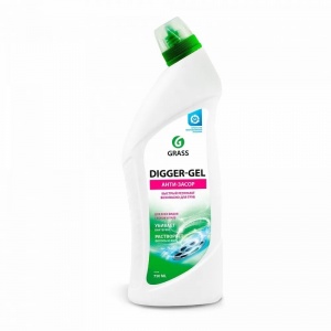 Средство для прочистки труб Grass Digger-Gel, щелочной гель, 750мл